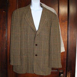 Caravan Travelite by Freedberg Glen Plaid Sport Coat Blazer, Large